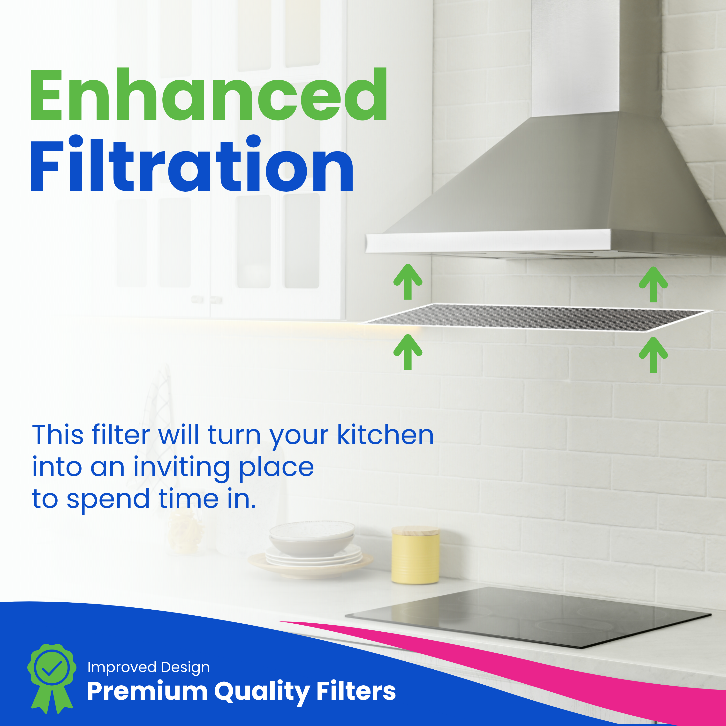 Range Hood Filter Replacement 5.83” x 17.65” for SB08999040 Charcoal Broan Range Hood Filter - Charcoal Filter for Ductless Range Hood - Filters and Freshens the Air Over the Kitchen Oven