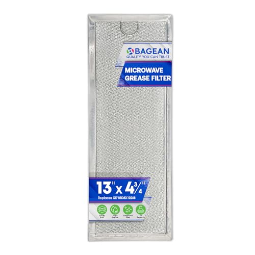 Microwave Grease Filter Replacement for GE WB06X10288 13" x 4.7" Microwave Vent Filter - Aluminum Mesh GE Microwave Filter Replacement - Filters Grease from Over The Range Microwave Oven