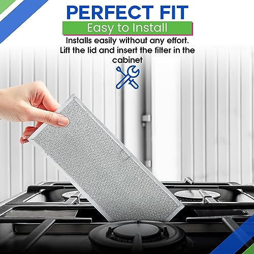 Downdraft Stovetop Filter Replacement for 71002111 Jenn Air Filter Downdraft 15.60” x 6.40” - Range Oven Filter Fits Into Jennair Downdraft Filter Vent and Protects the Stove Fan