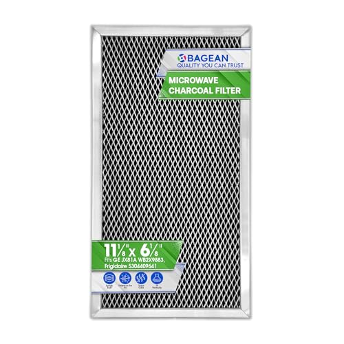Microwave Charcoal Filter 11.2" x 6.1" for JX81A WB2X9883 GE Microwave Filter Replacement - Carbon Filter Freshens and Filters Kitchen Oven Air in Over-the-Range Stove Fan