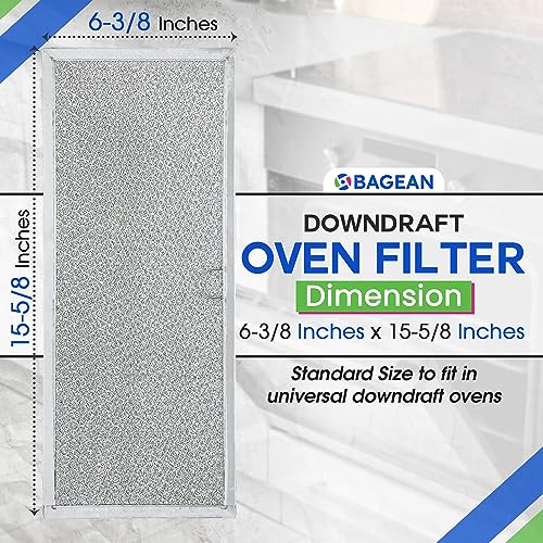 Downdraft Stovetop Filter Replacement for 71002111 Jenn Air Filter Downdraft 15.60” x 6.40” - Range Oven Filter Fits Into Jennair Downdraft Filter Vent and Protects the Stove Fan