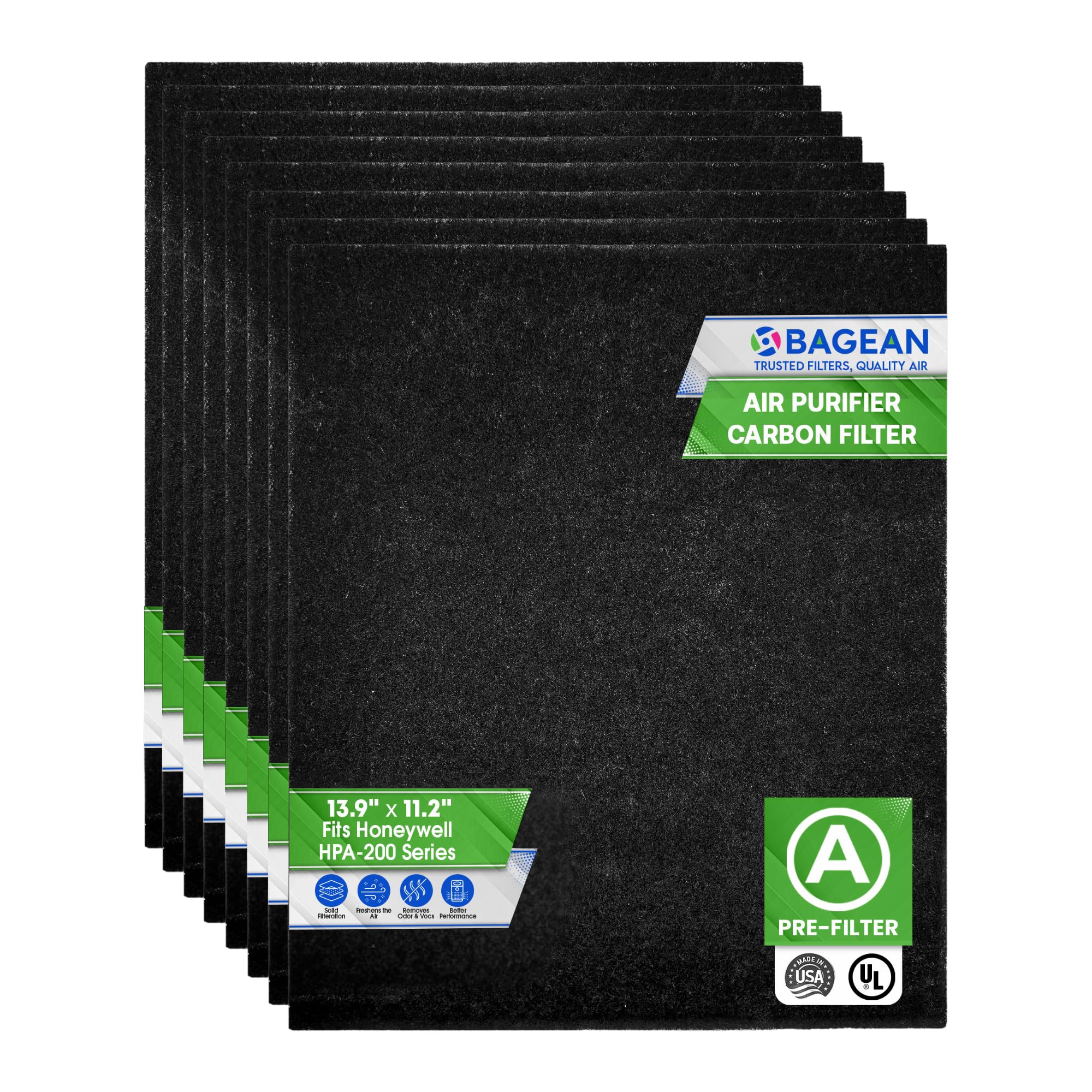 Carbon Pre Filter A Filters for Air Purifiers - Compatible with Honeywell HPA200 Series - Fits Honeywell Air Purifier Filter Replacement - PreFilter Air Filters Removes Odors and Freshens the Air