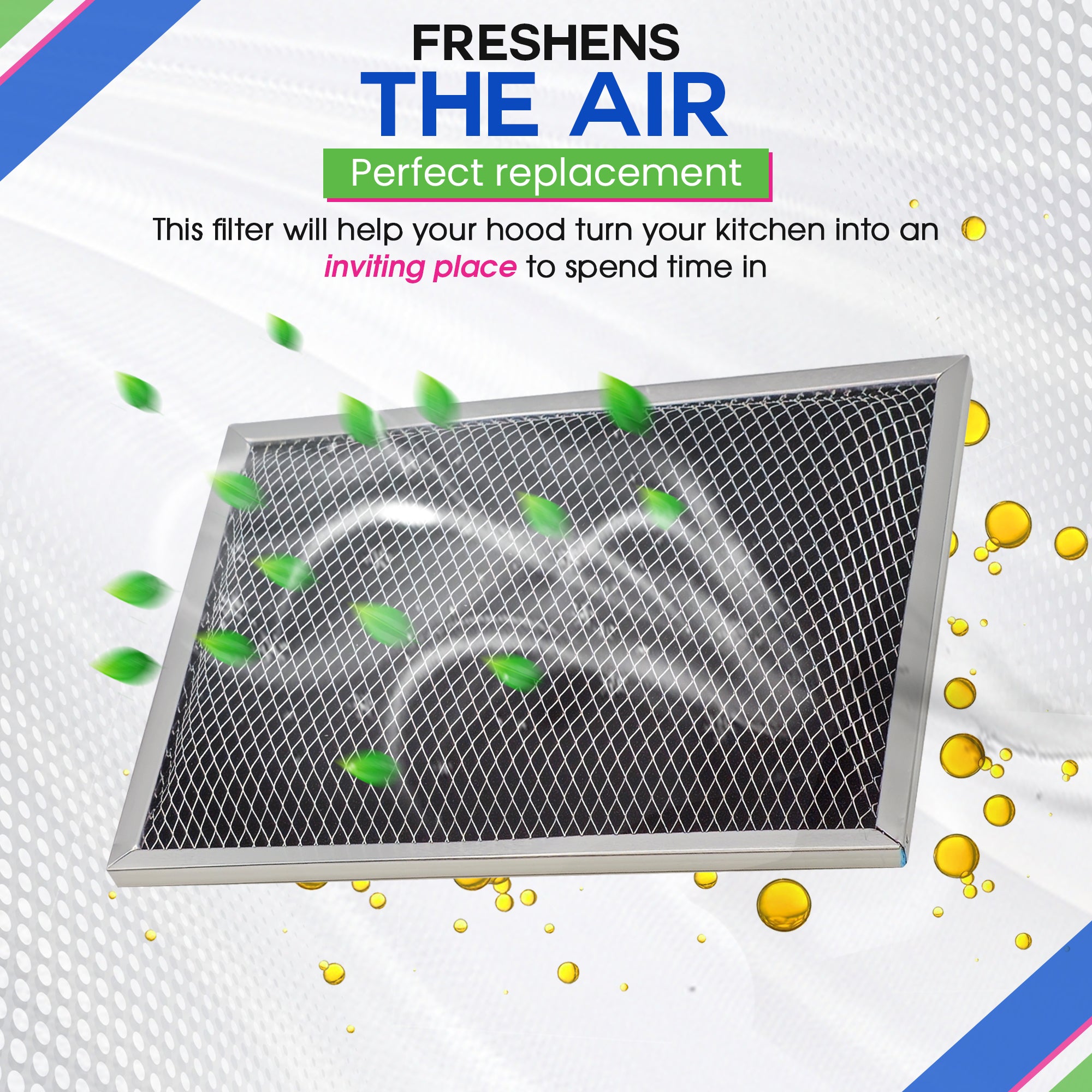 Range Hood Filter Replacement for 8.78” x 10.48” W10355450 Charcoal Whirlpool vent hood filter - Carbon Filter for Exhaust Fan - Filters Kitchen Odors for Ductless Vent Hoods