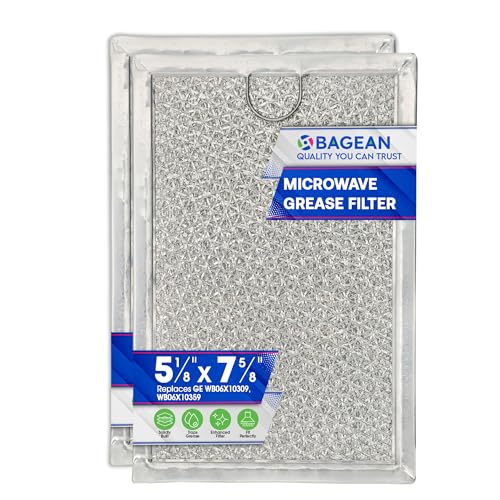 Microwave Filter Replacement 7.64” x 5.12” for GE WB06X10309 WB06X10359 Microwave Grease Filter - Also Fit’s LG Kenmore and More - Filters Kitchen Oven Air Entering Over the Range Vent Fan