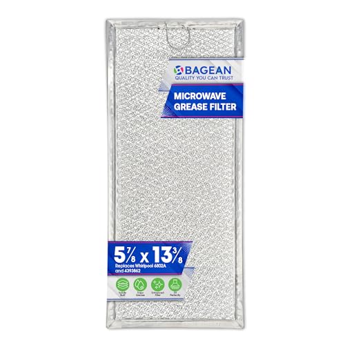 Microwave Filter Replacement 13.30” x 5.85” for 6802A 4393862 Whirlpool Microwave Filter Fits Various Brands - Aluminum Mesh Screen Grease Filter - Filters Air In Over the Range Oven Vent Fan