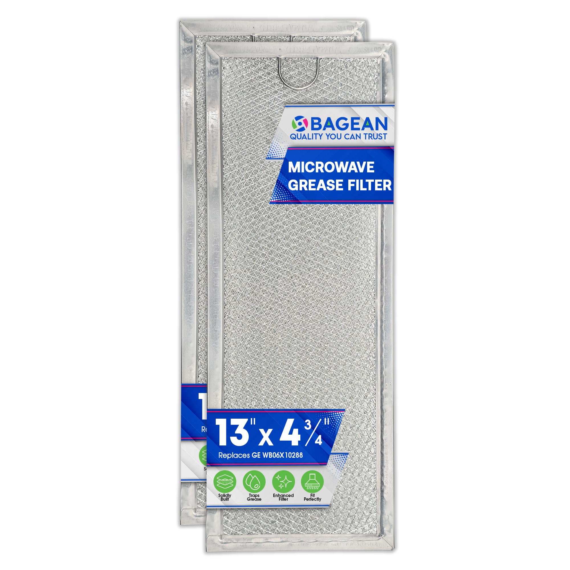 Microwave Grease Filter Replacement for GE WB06X10288 13" x 4.7" Microwave Vent Filter - Aluminum Mesh GE Microwave Filter Replacement - Filters Grease from Over The Range Microwave Oven